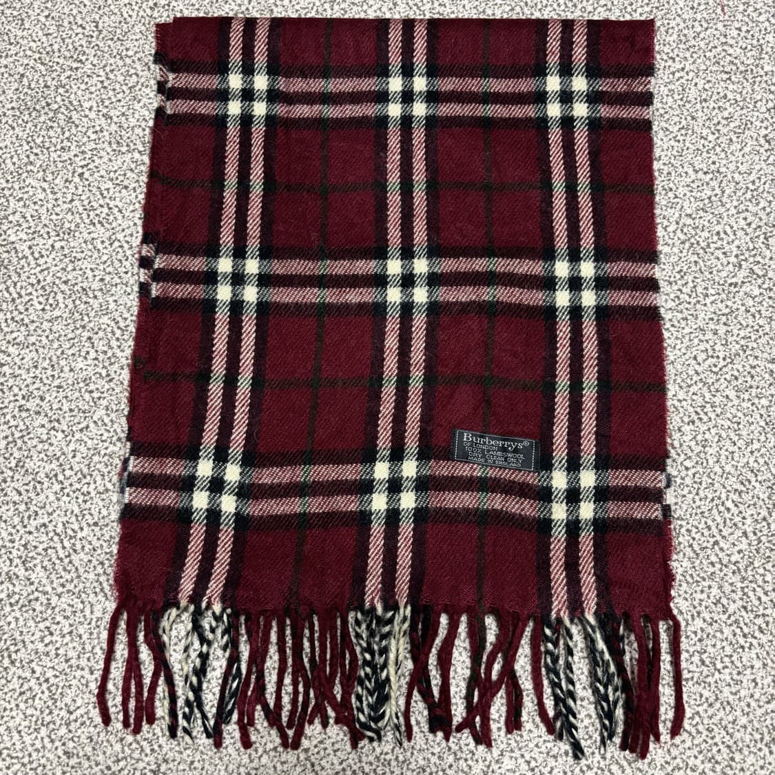 [택포,램스울100] 버버리 노바체크 울 머플러 목도리 [A] 상품이미지1