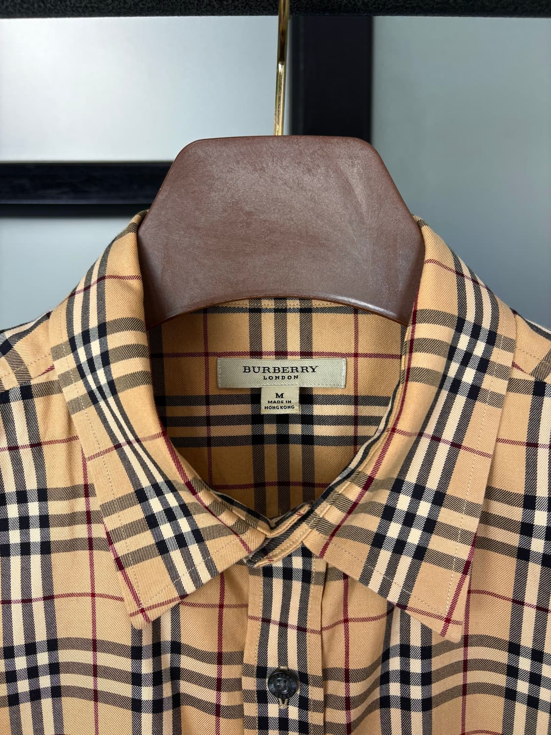  [M]BURBERRY버버리 브라운 노바체크 반팔 셔츠  상품이미지8
