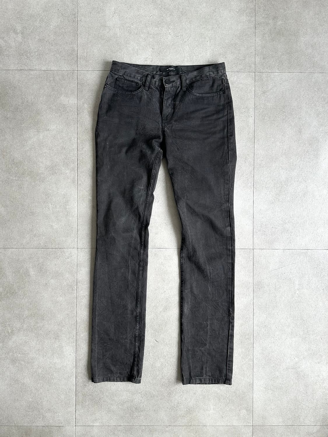 지방시 아카이브 크랙 블랙 슬림진 상품이미지4