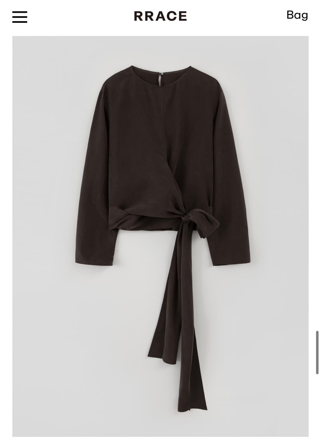 RRACE 브라운 블라우스 르메르 르셉템버 ore lfm 상품이미지4