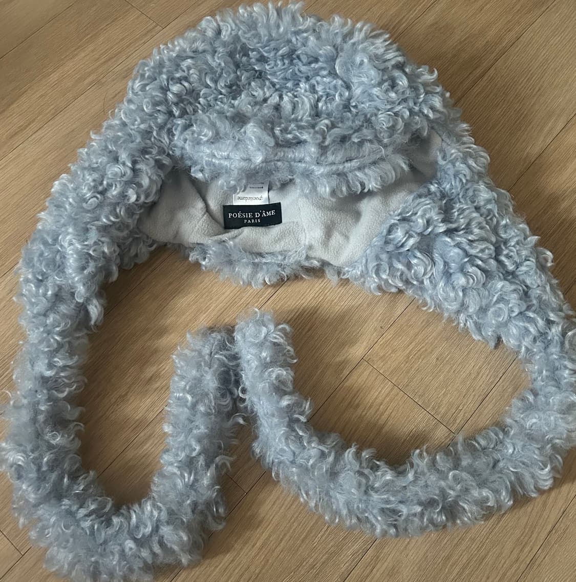 포에지담 모자 KNOT EARFLAP HAT IN FURRY BLUE 상품이미지3