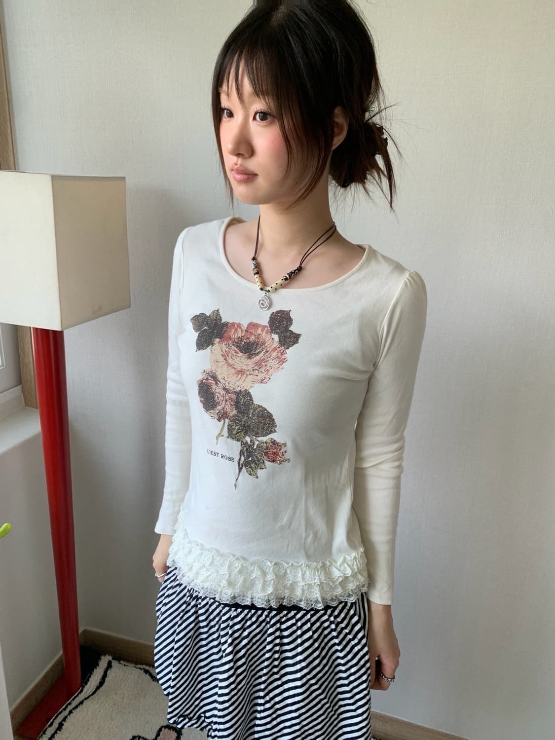 lest rose, frill top 상품이미지1