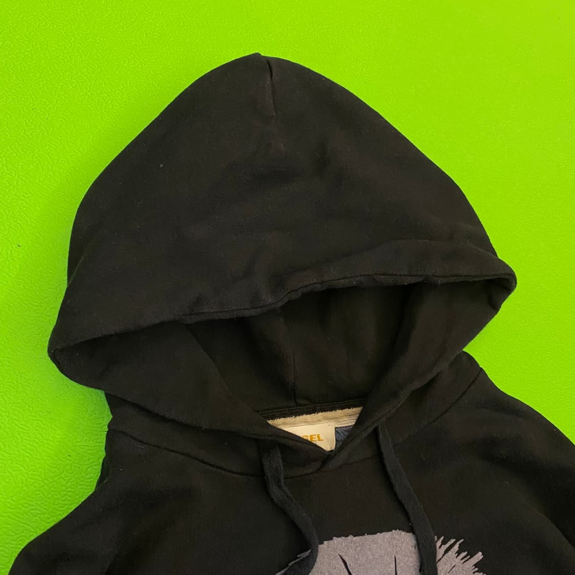 DIESEL 디젤 벨벳 프린팅 후드 티셔츠 상품이미지2