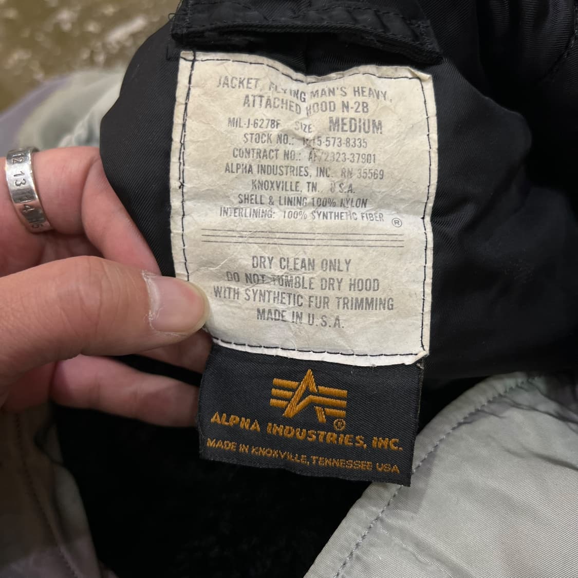  알파인더스트리 N2b 후드 ma-1 y13888 상품이미지7