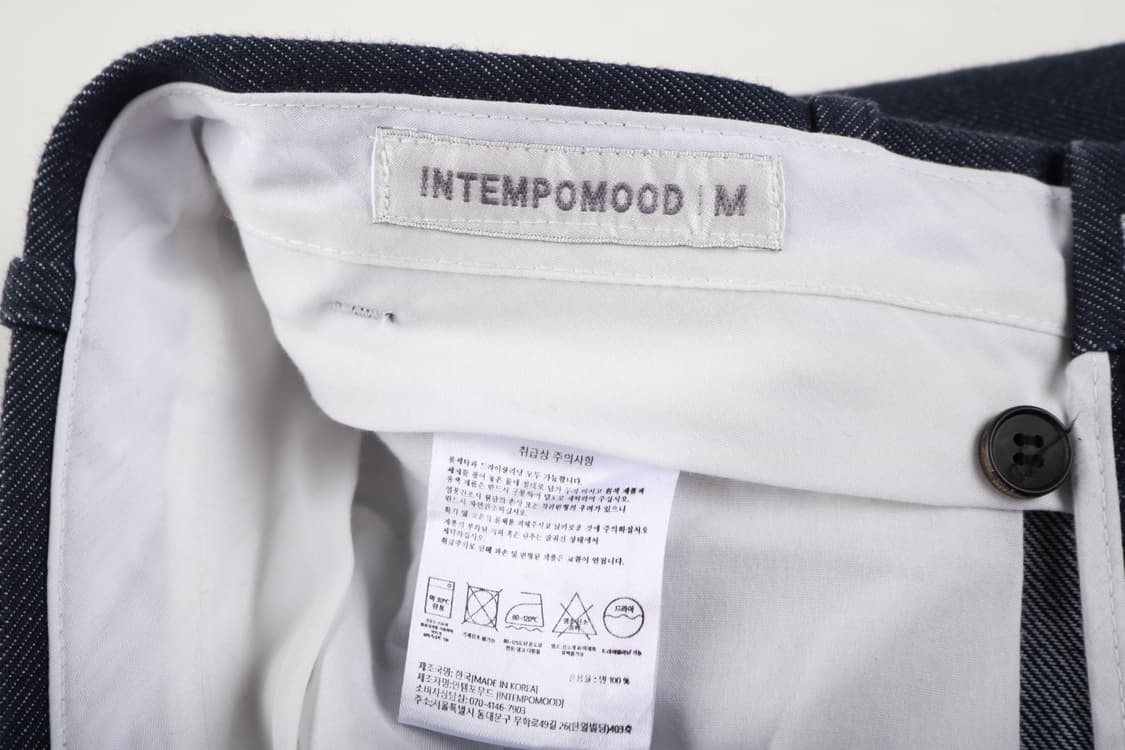 [M] 인템포무드 커브드 데님팬츠 상품이미지5