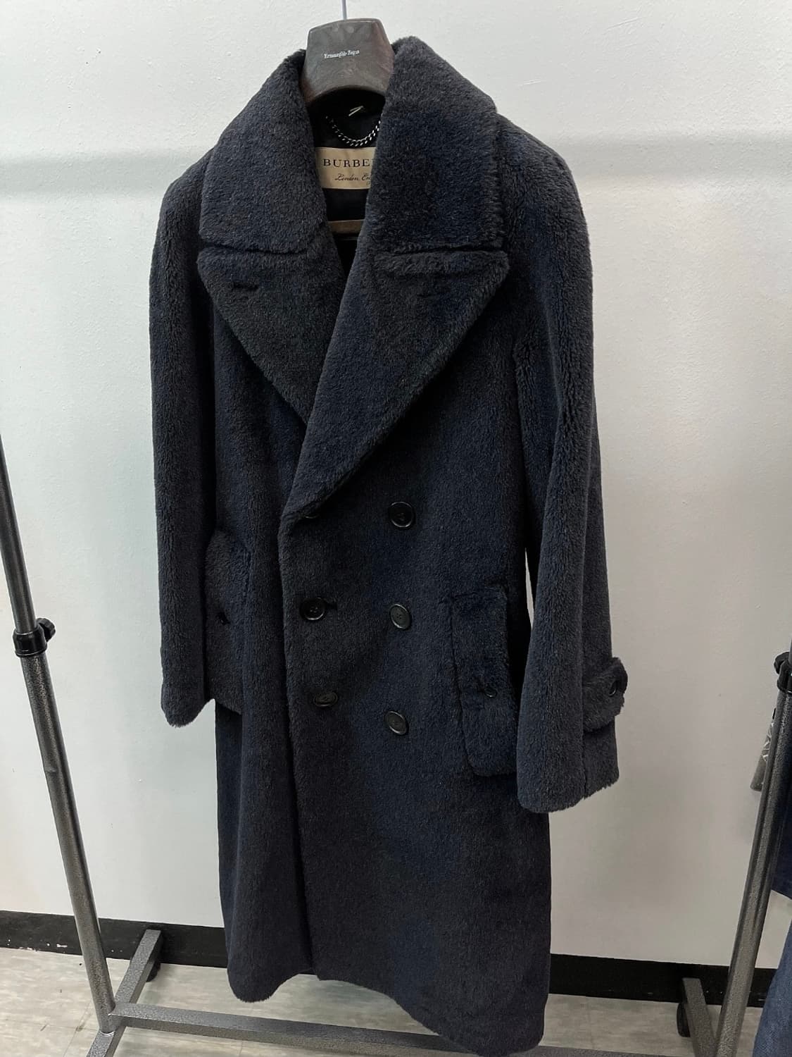 95-100) 버버리 알파카 테디베어 코트 상품이미지1