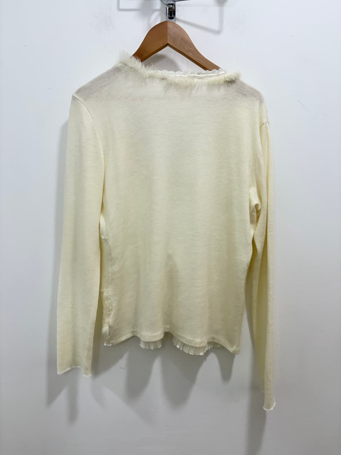 La Petite Marais 퍼 레이스 모리걸 니트 가디건 상품이미지8