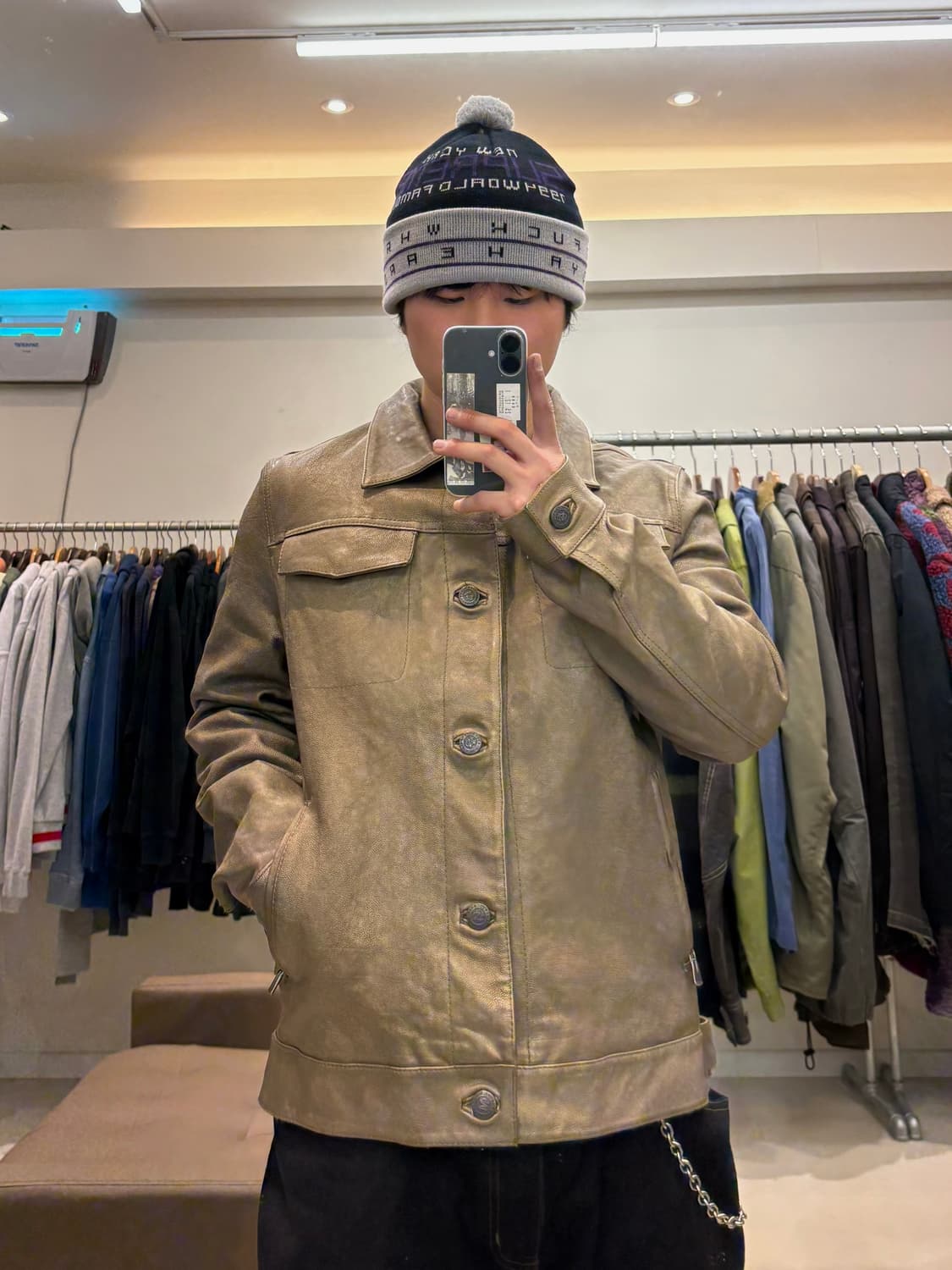 Marbobo classics 레더 트러커 자켓 상품이미지9