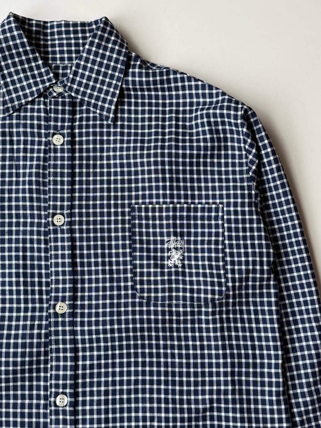 올드 스투시 체크 셔츠 상품이미지2