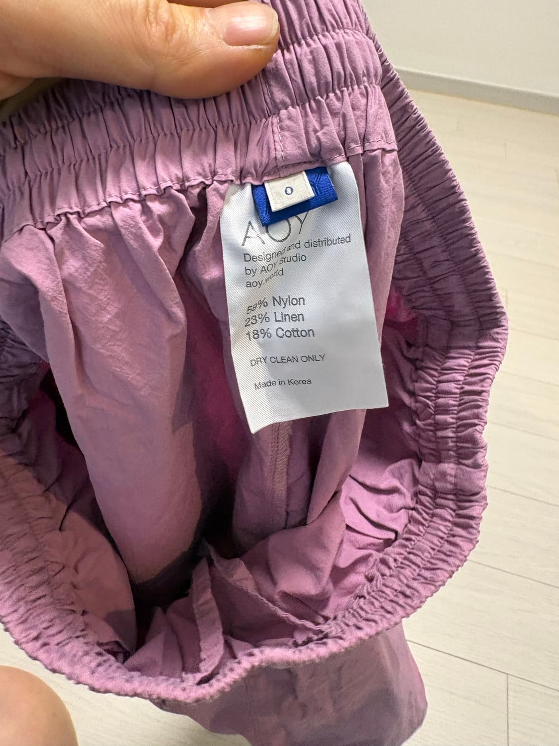 AOY 핑크 포플린 쇼츠 26인치 상품이미지2