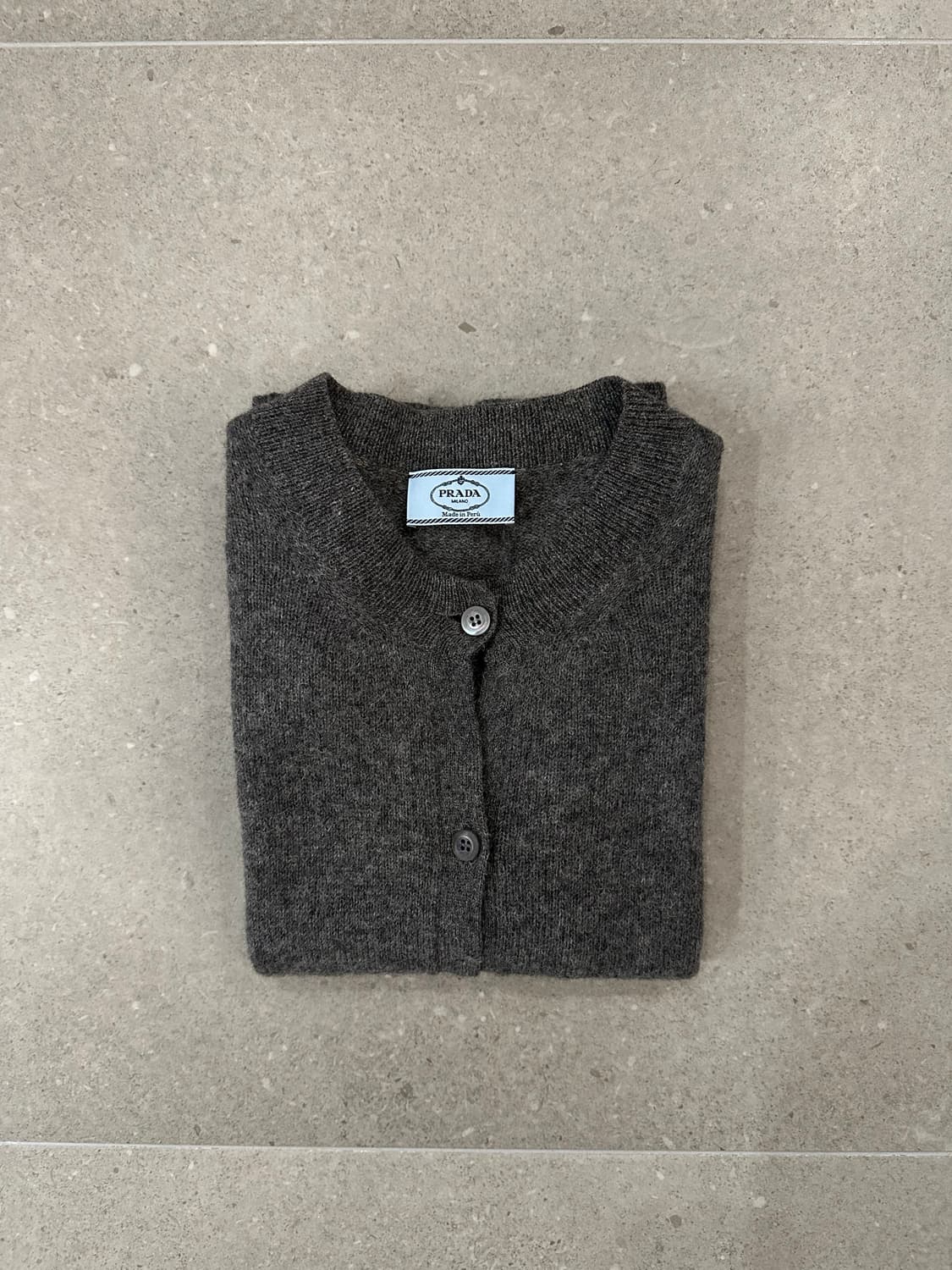 프라다 알파카 라운드넥 가디건 상품이미지2