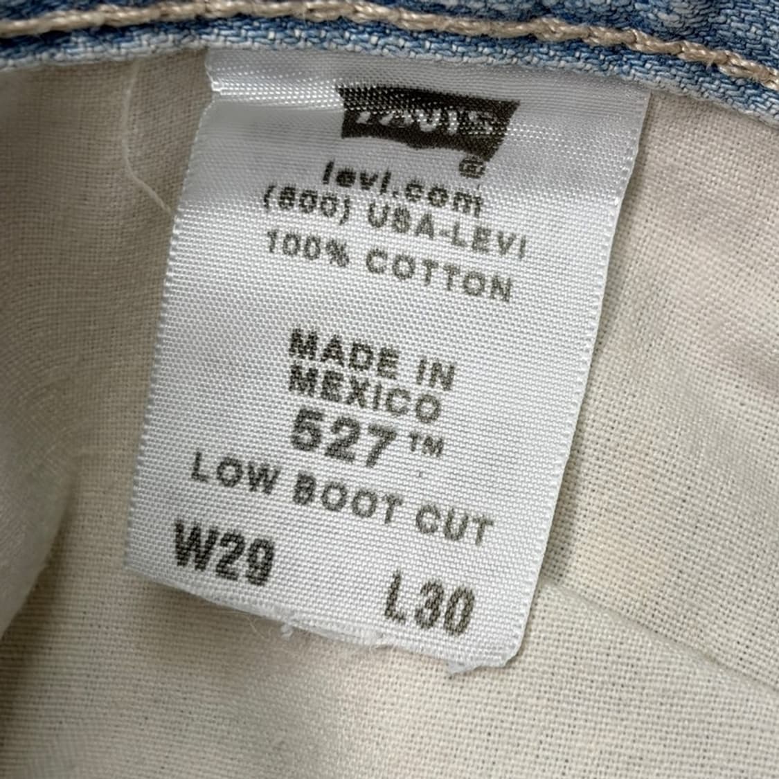 LEVI'S 527 로우 부츠컷 데님 팬츠 29X30 상품이미지5