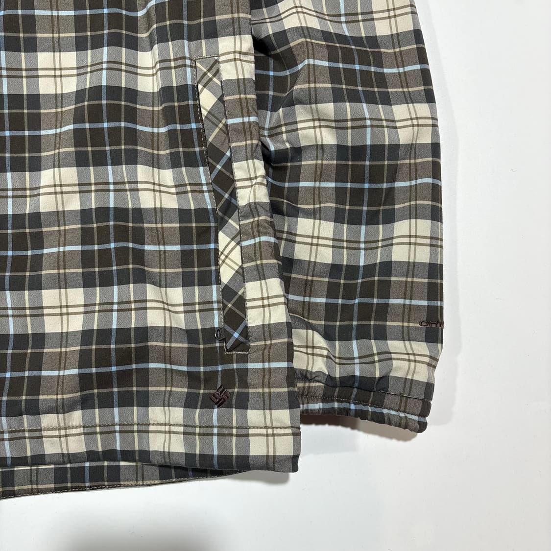 컬럼비아 체크 후드 리버시블 바람막이 자켓 상품이미지2