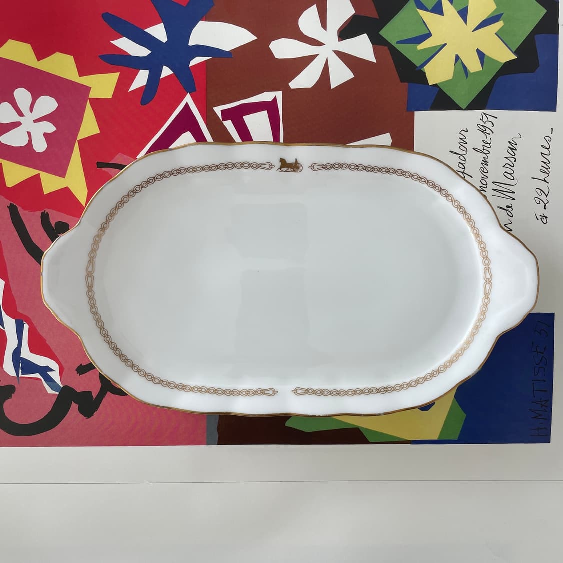 셀린느 타원형 체인 도기 마차 로고 플레이트 상품이미지3