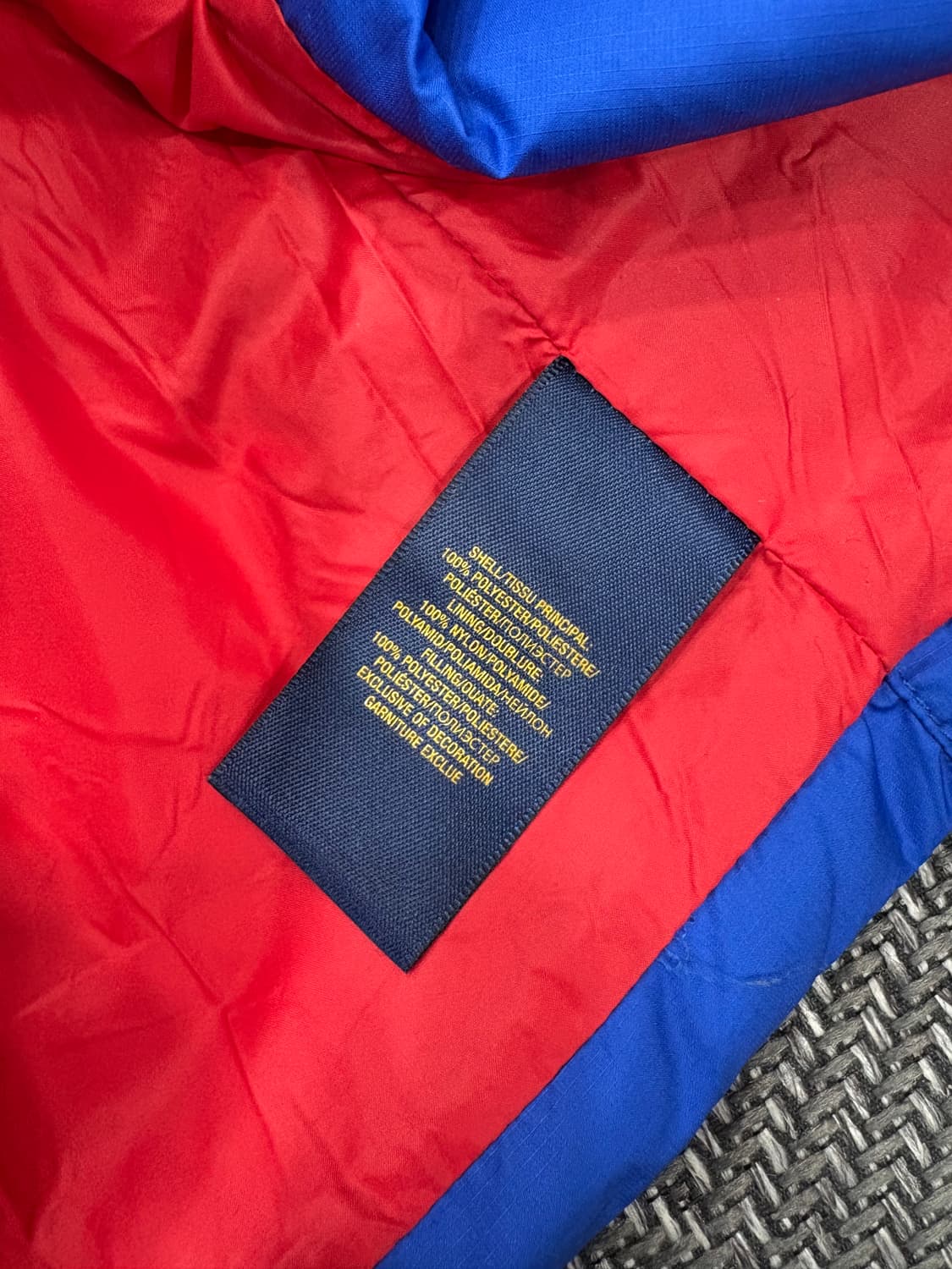 폴로랄프로렌 배색 패딩 상품이미지5