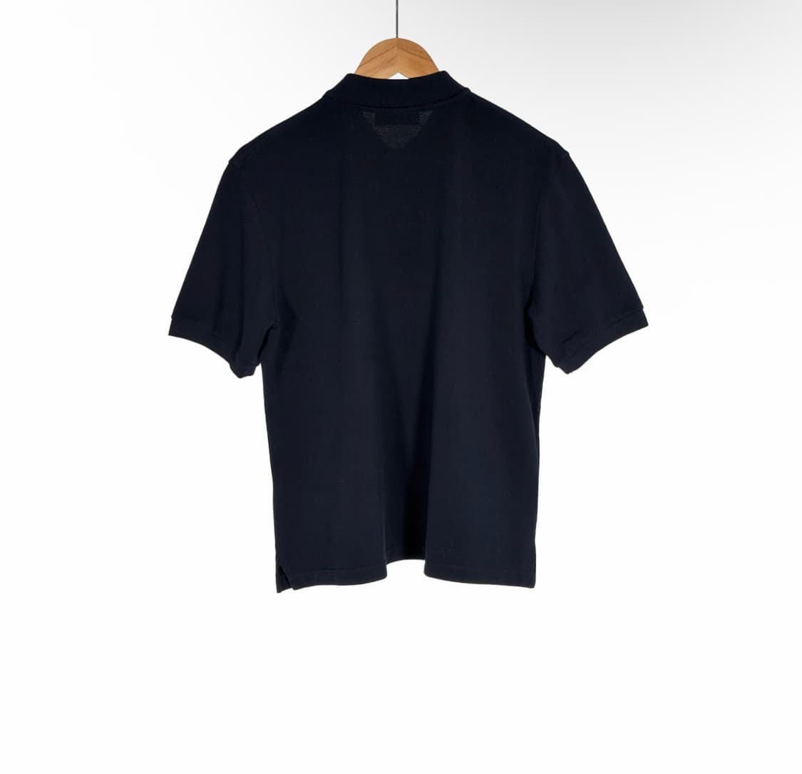 [S] 미우미우 24ss 자수 로고 코튼 폴로 피케 반팔 티셔츠 네이비 상품이미지3