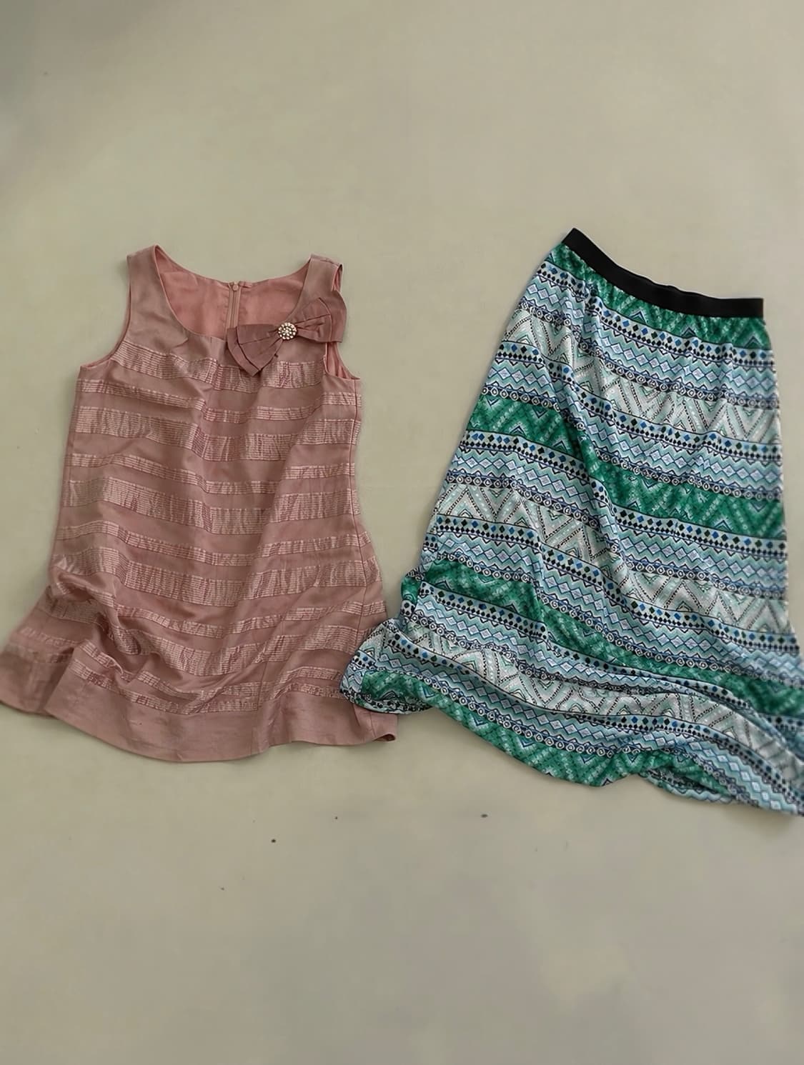 코랄 리본 코디 set 상품이미지1