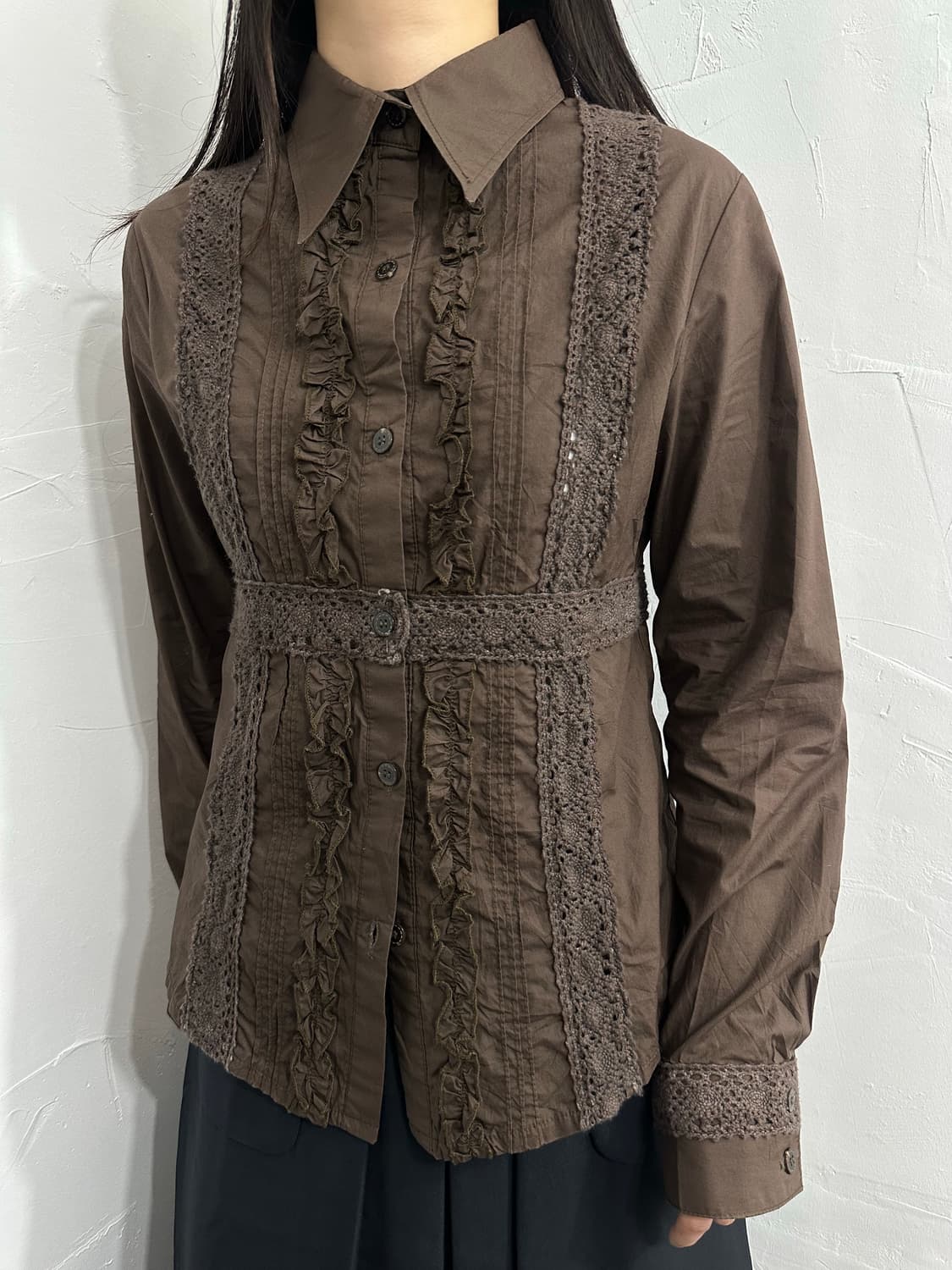 ash rose cendree crochet detail brown sh 상품이미지4