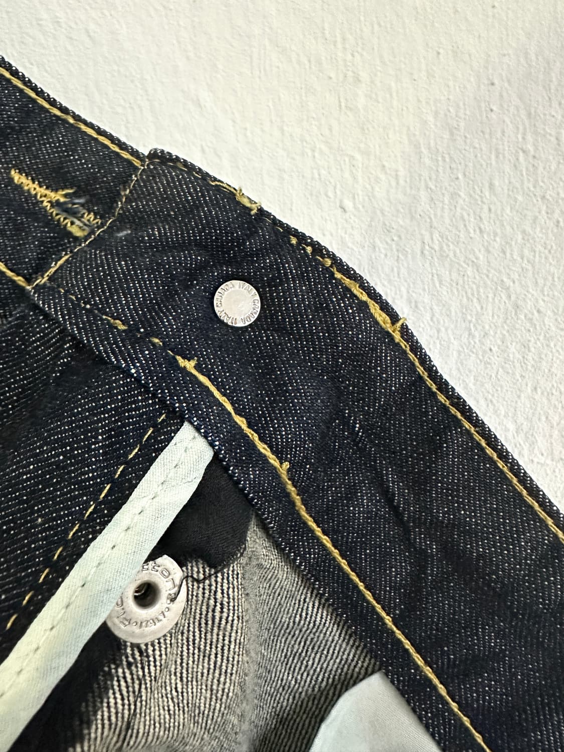 디스퀘어드 2000s 플라워 바이커 새깅진 상품이미지7