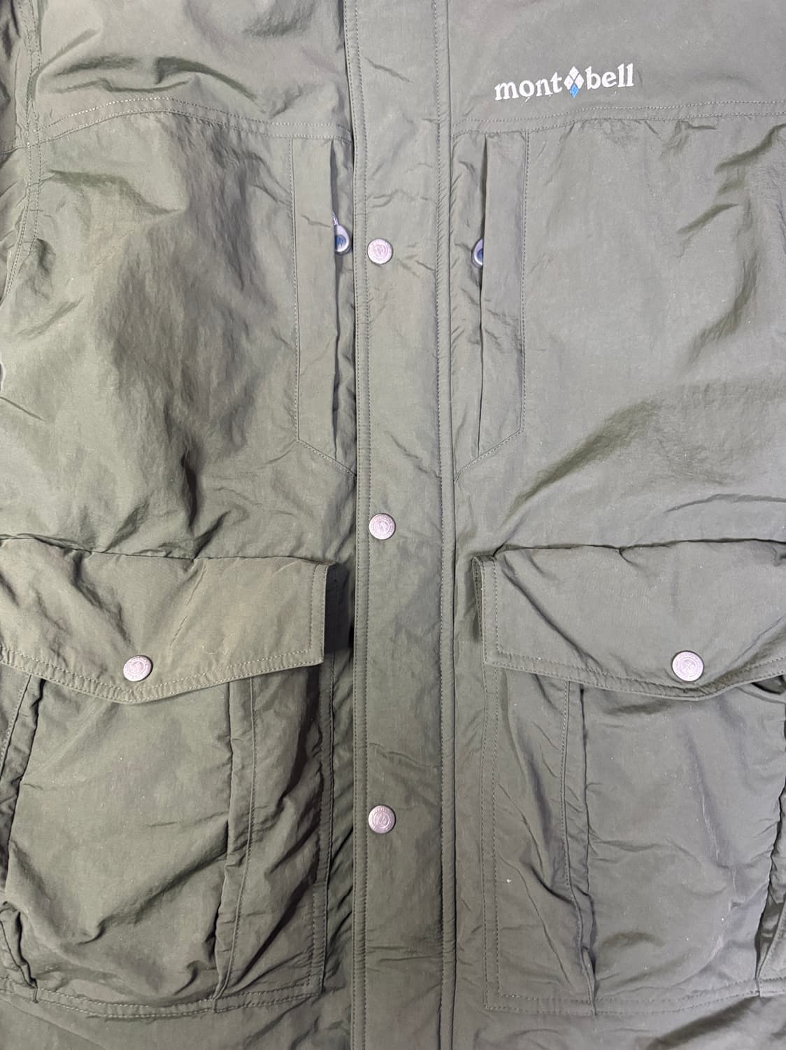 몽벨 MONTBELL 로건 헤비다운 패딩 다크그린 M 상품이미지4