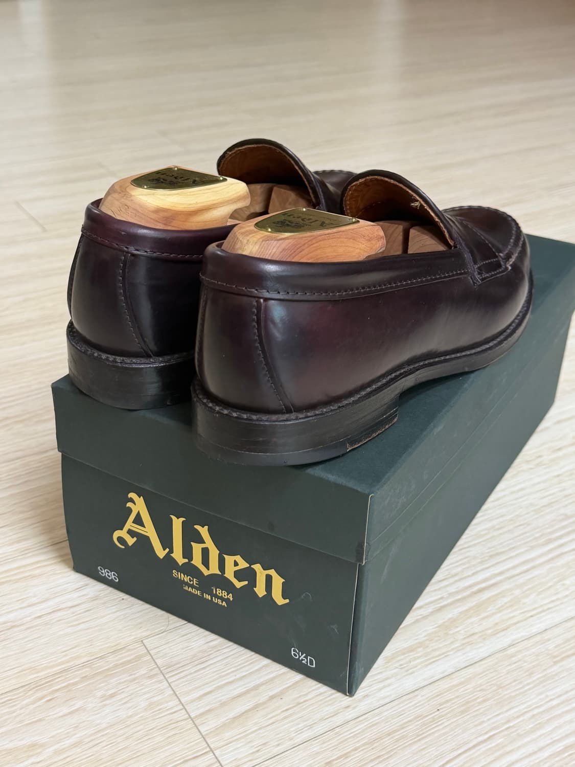 Alden 알든 986 컬러8 코도반 페니 로퍼 US 6.5d (250) 상품이미지3