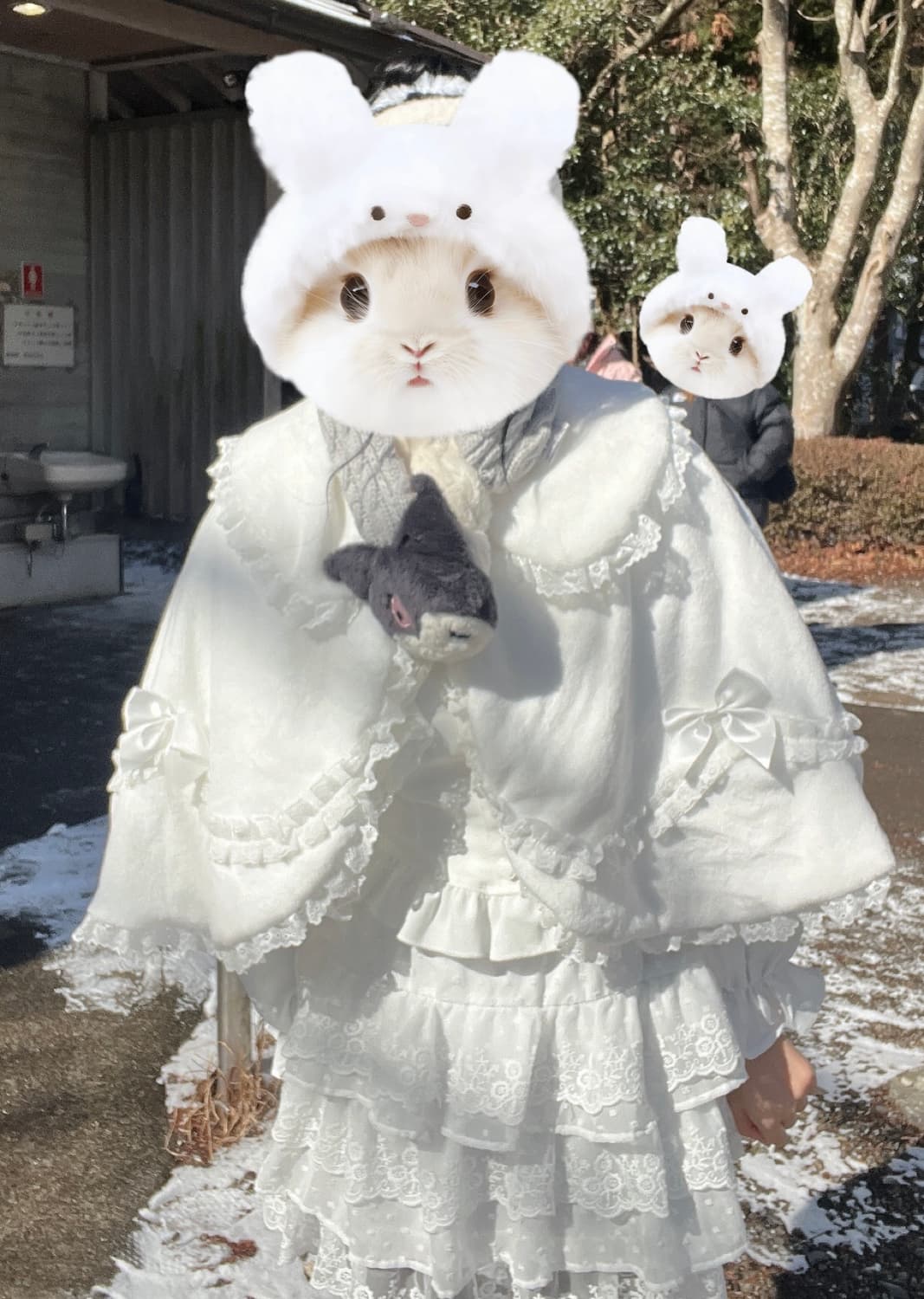 퍼 망토 케이프 상품이미지3