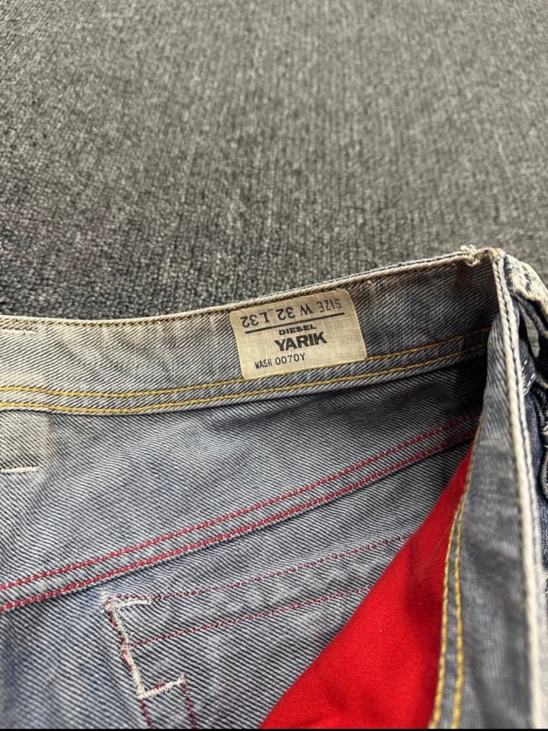 디젤 빈티지 워싱 자수 데님팬츠 상품이미지8