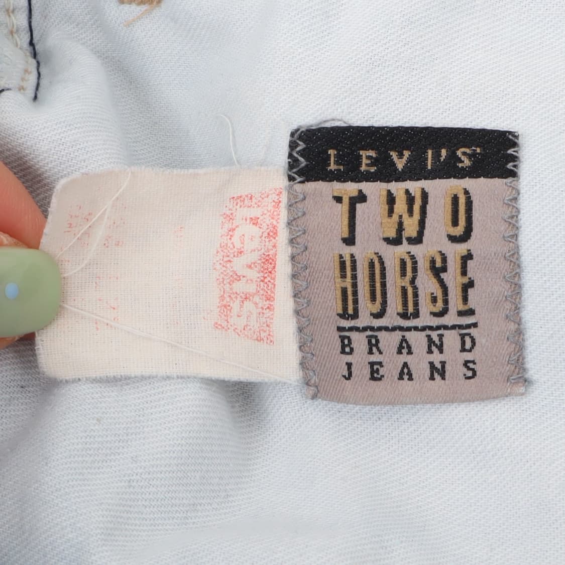 리바이스 two horse 40840-8118 레더탭 데님팬츠 상품이미지8