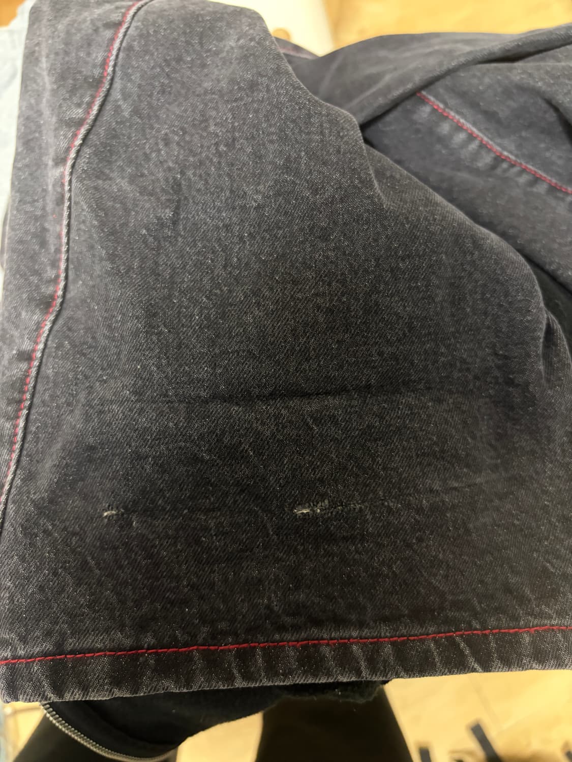 루나키후 엑스톤즈 우먼 미야옹 핫픽스 데님 팬츠 상품이미지5