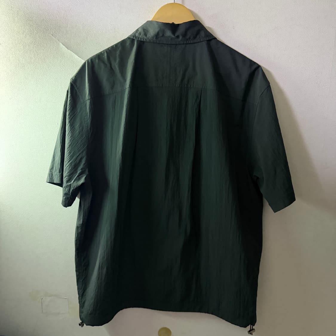 시스템옴므 남성 포켓 나일론 반팔셔츠 오버핏 100  상품이미지3