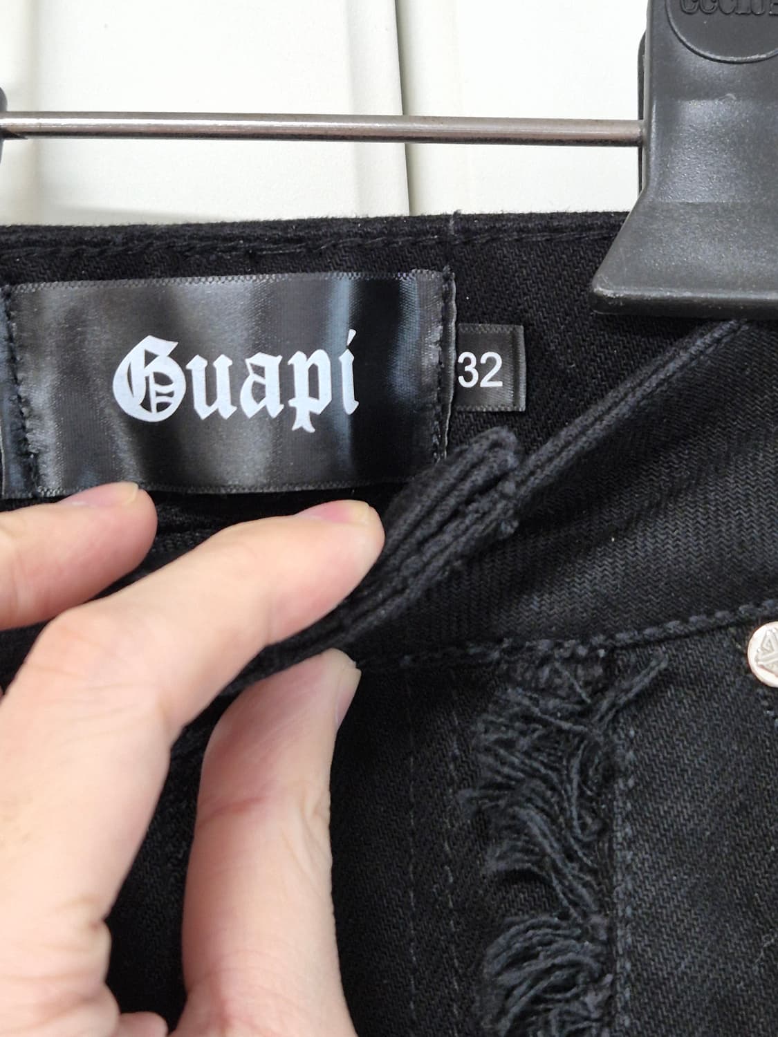 (새상품/32)과피 guapi  카고 데님 팬츠 상품이미지5