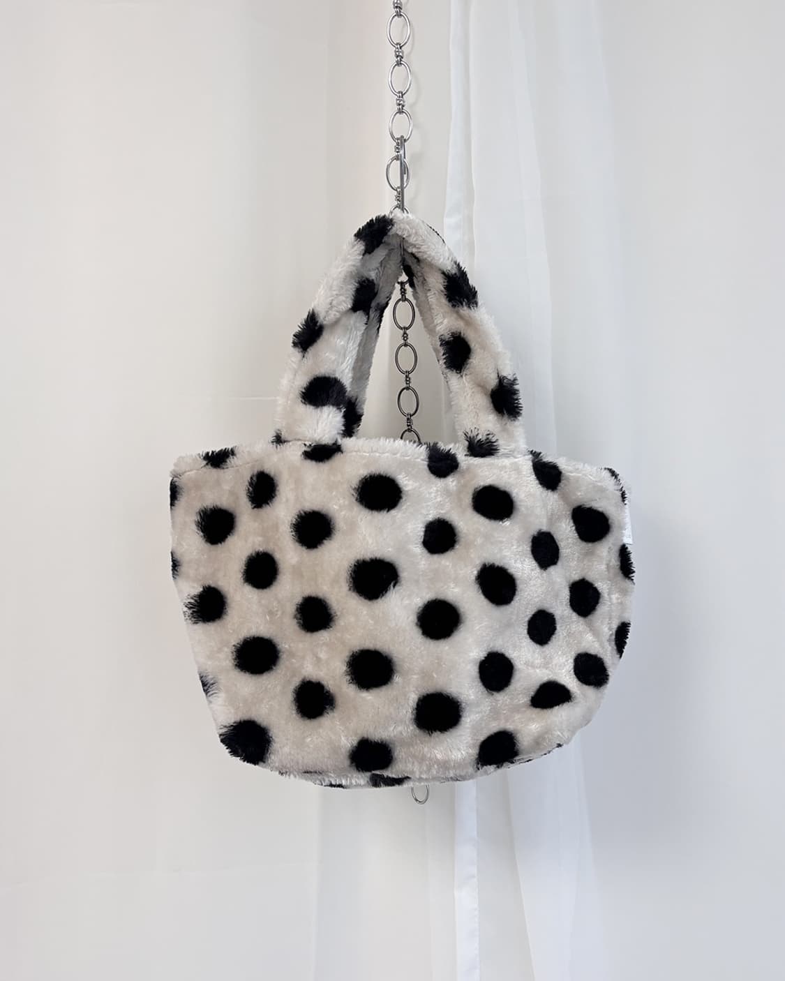 ROOTOTE big polka dot fake fur tote bag 상품이미지1