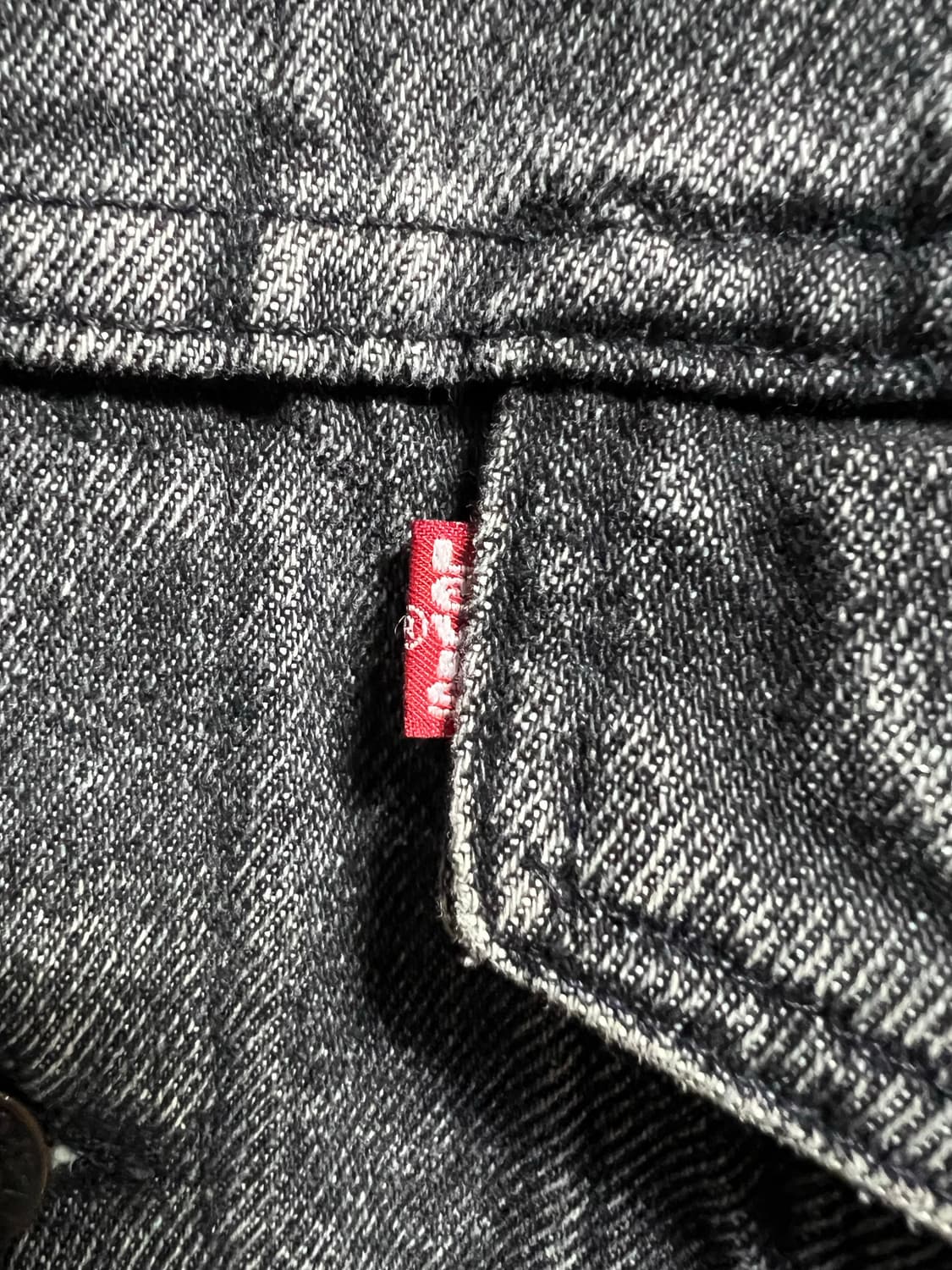 빈티지 리바이스 70507-4858 흑청 트러커 자켓 상품이미지3