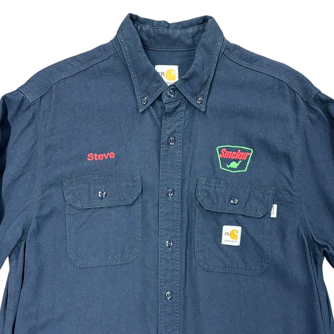 (L) 칼하트 FR 자수 디테일 다크 네이비 워크 셔츠 made in U 상품이미지2