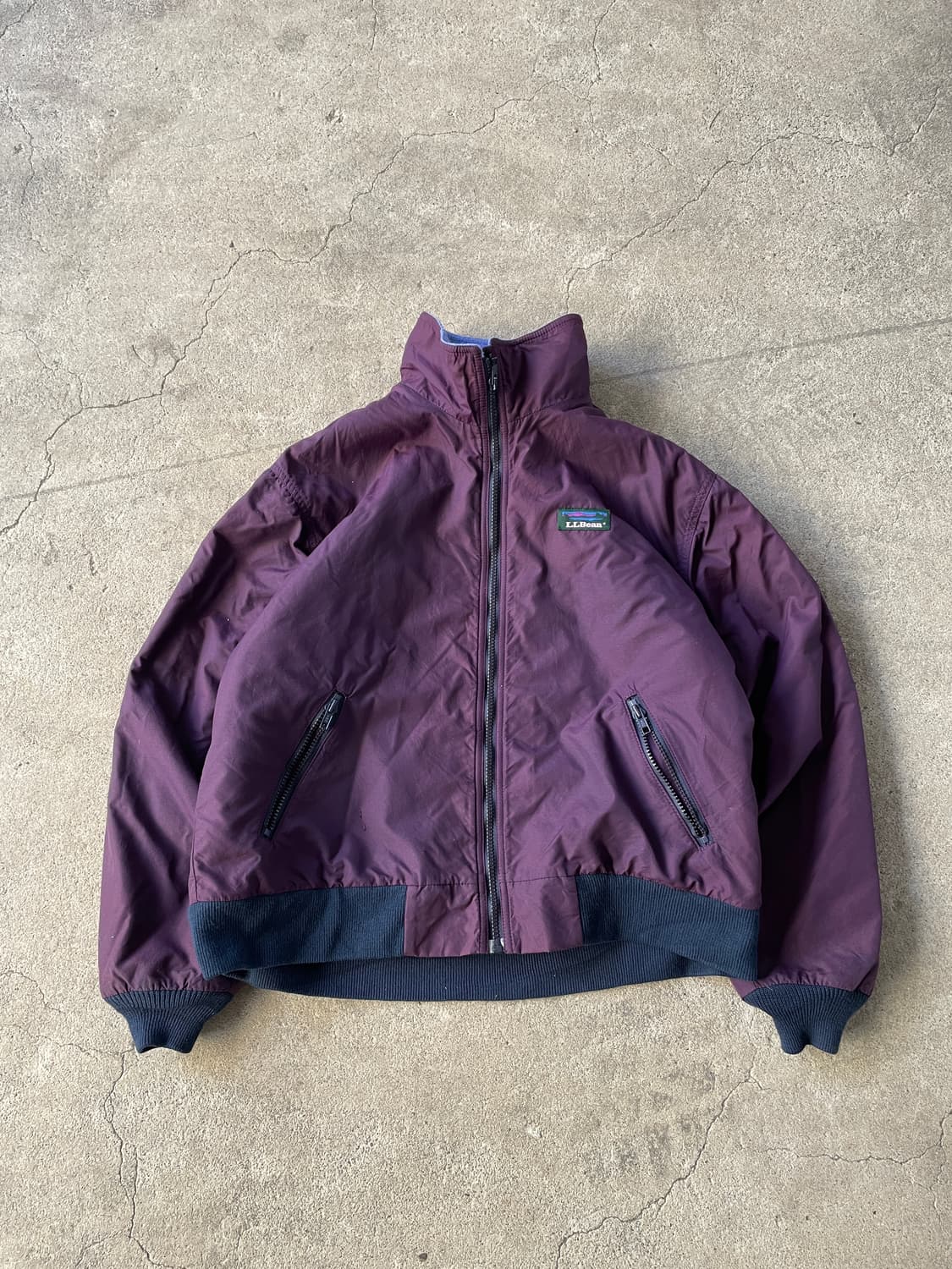 80-90s L.L. bean Warm-up Jacket Plum 상품이미지6