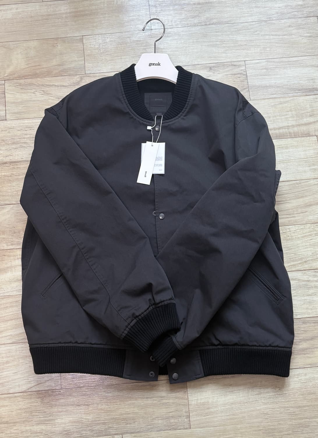 고낙 바시티자켓 차콜 2사이즈(m) 상품이미지1