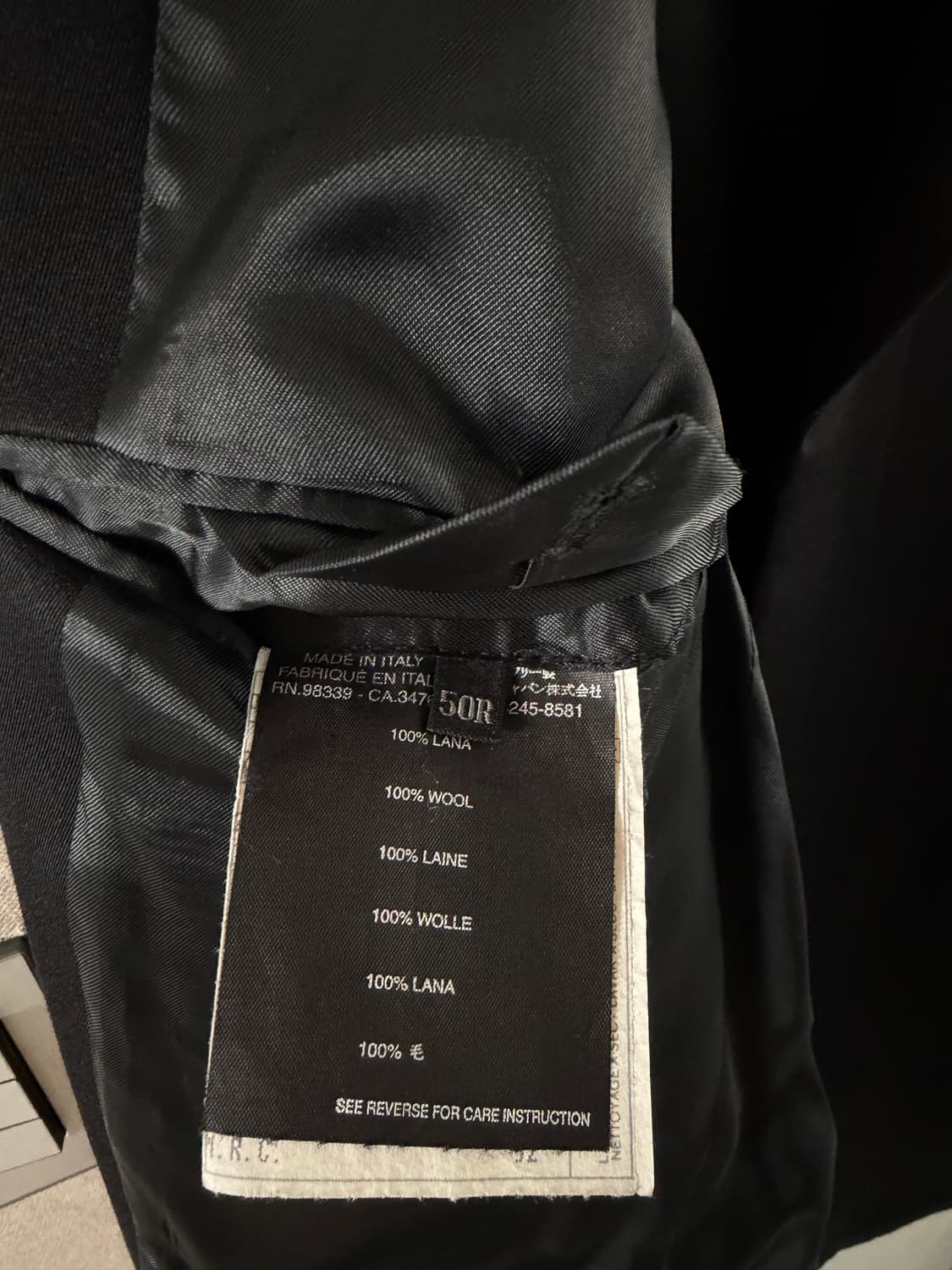 프라다 블랙 싱글코트 50 상품이미지7