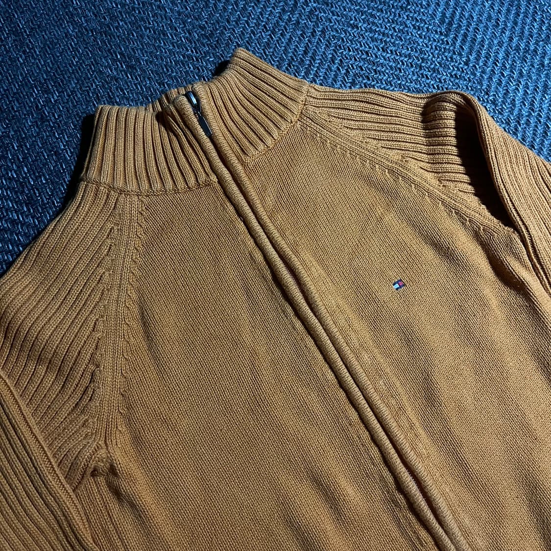 [S] TOMMY HILFIGER 타미힐피거 코튼 니트 집업 상품이미지3
