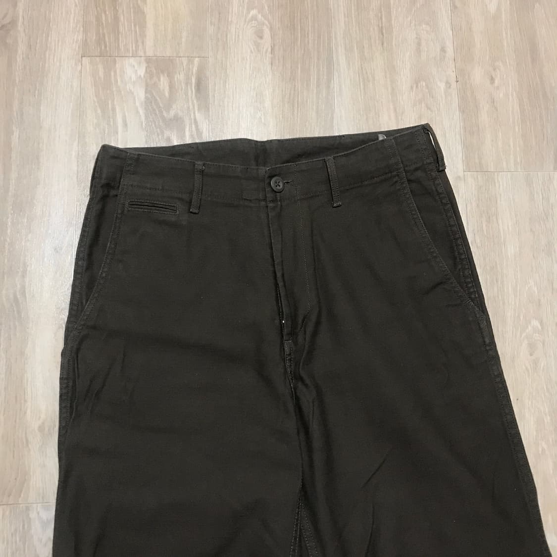 무탠다드 백사틴 오피서 팬츠 29사이즈 브라운 상품이미지5