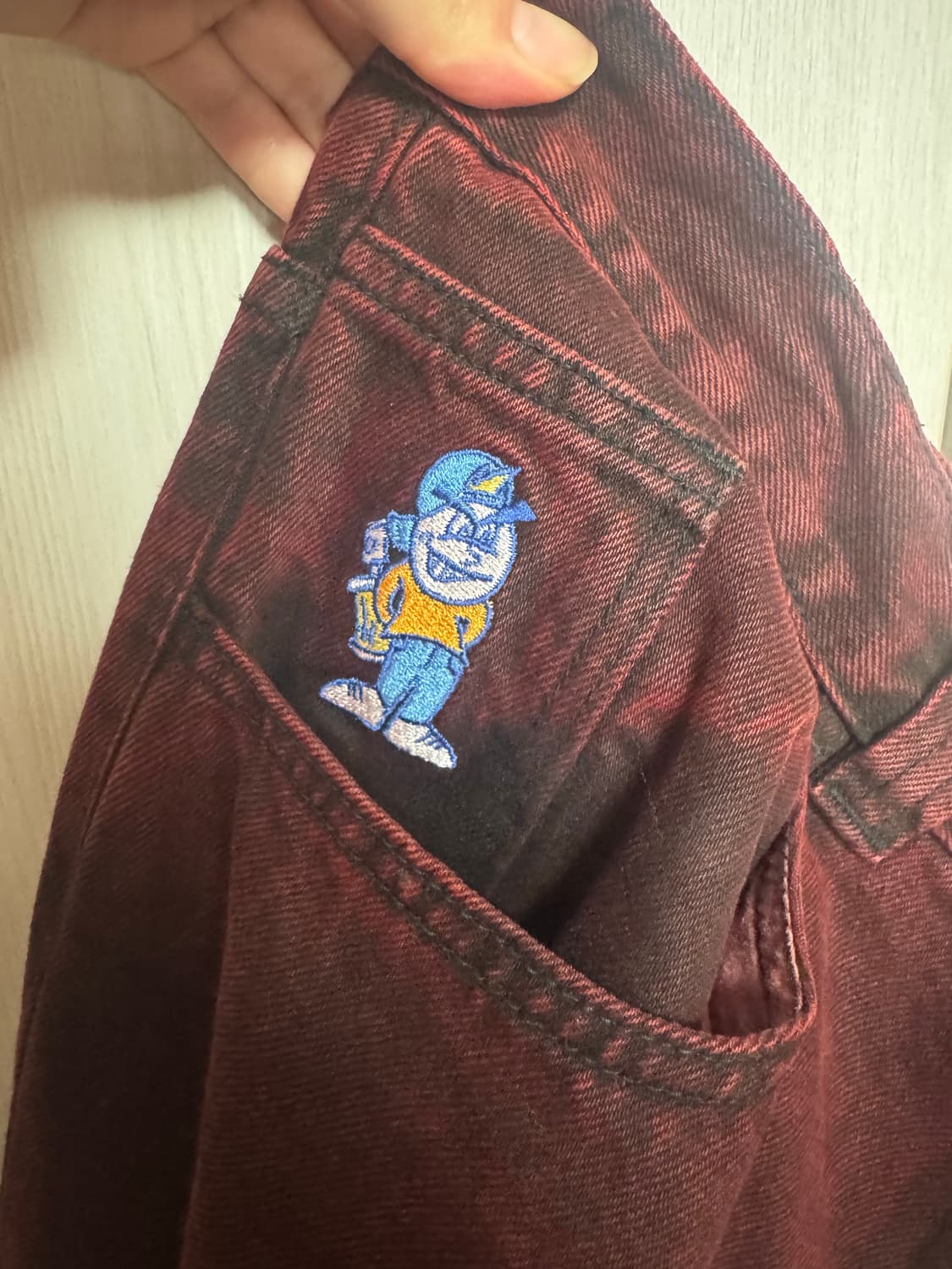 폴라스케이트 구버전 93데님 레드블랙 상품이미지5