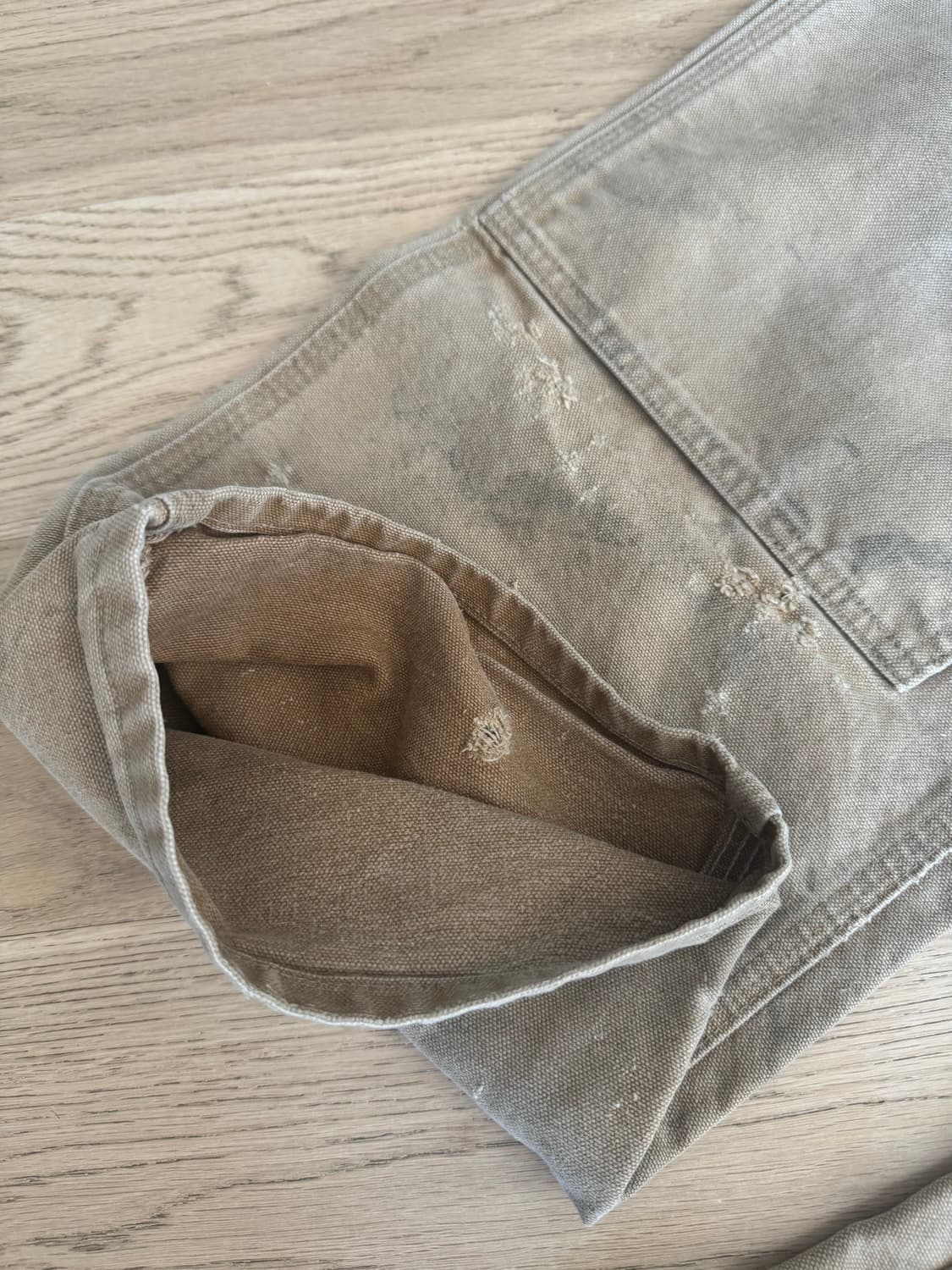 90s~00s 칼하트 더블니 usa made B01-BRN 상품이미지5