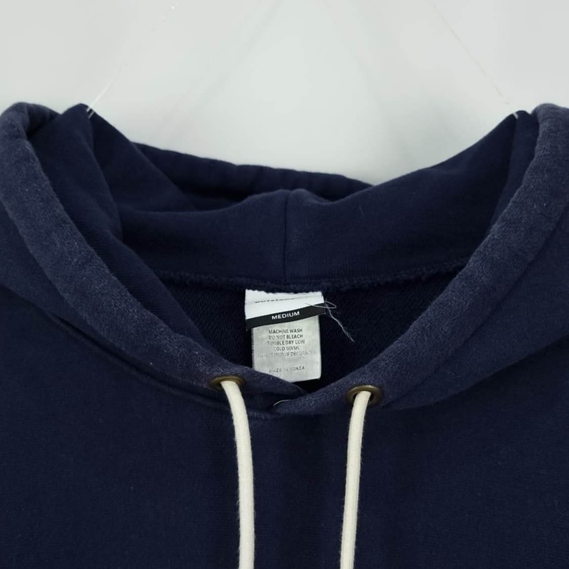 아웃스탠딩 그래픽 프린팅 오버핏 후드티 네이비 M16536 상품이미지9