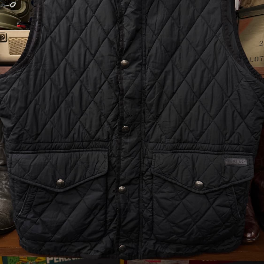 XL 폴로 랄프로렌 다이아몬드 퀼팅 퀄팅 베스트 클래식 프레피 N248 상품이미지4