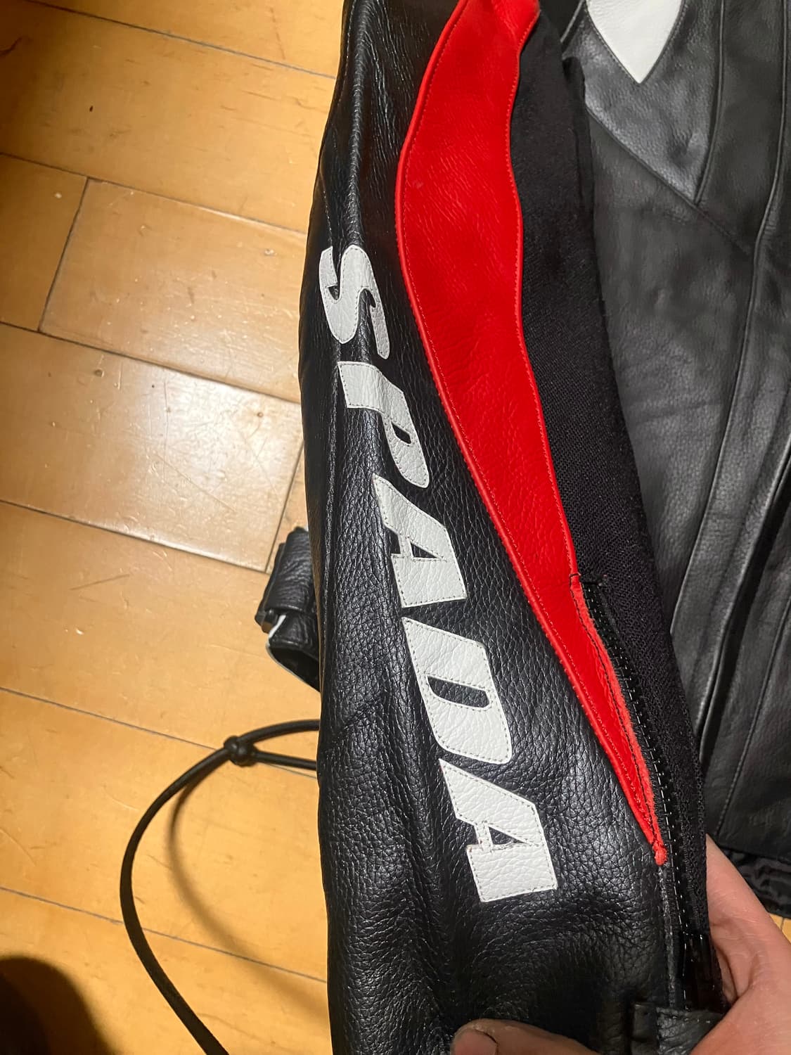 Japanese 90s SPADA 스파이럴 베놈패널 리얼레더 레이싱 자켓 상품이미지4