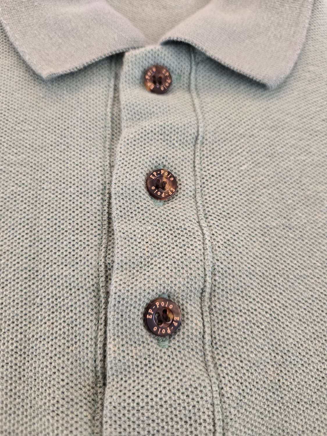 POLO 긴팔 폴로셔츠 그린 LL 상품이미지7