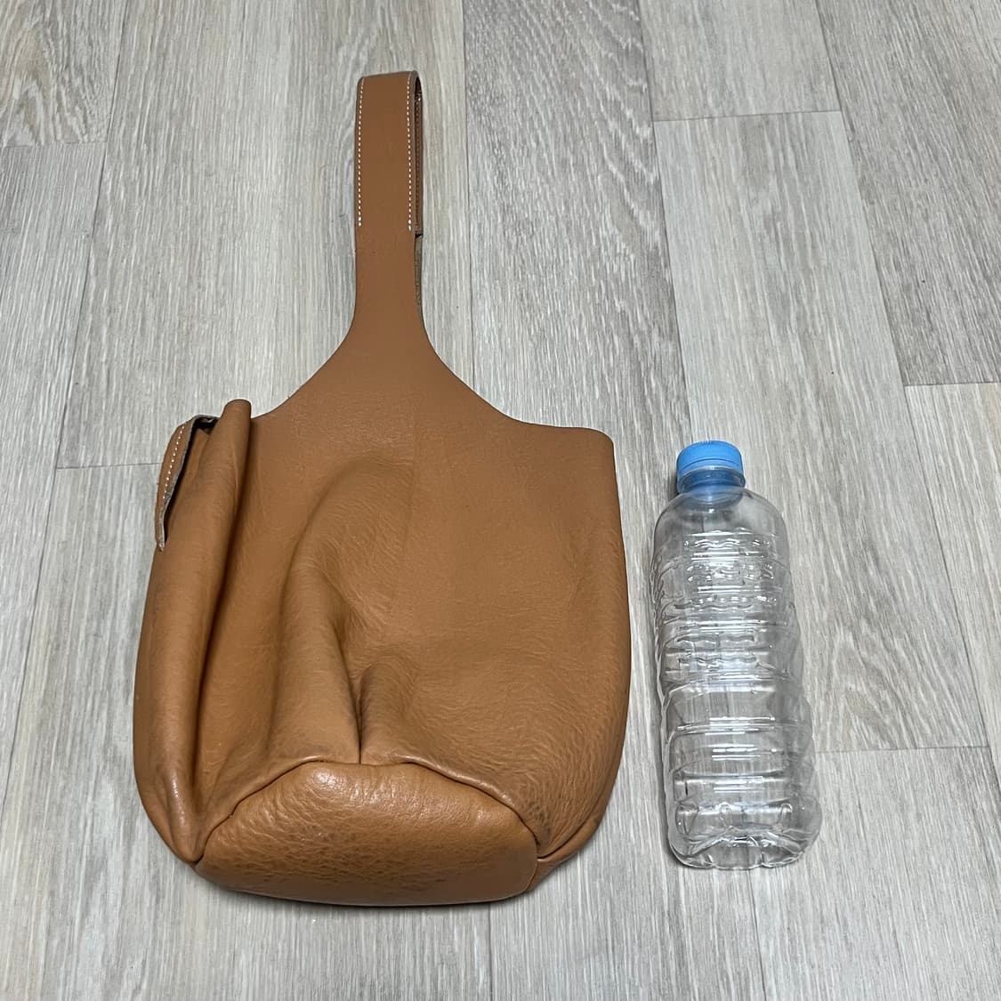 (OS) 천연가죽 100% 소가죽 공방 핸드메이드 카멜 클러치 토드백 상품이미지9