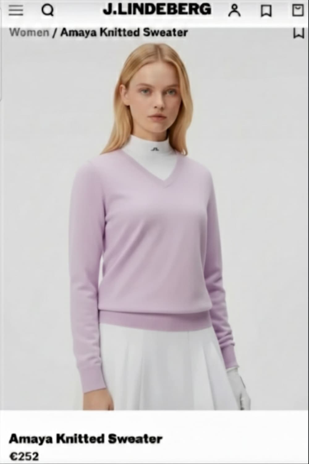 제이린드버그 양모100% 여성 스웨터 66사이즈 상품이미지1