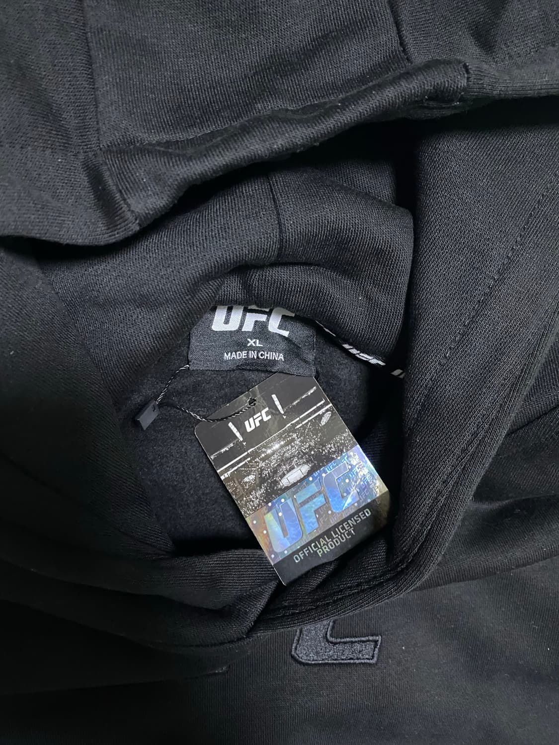 Ufc 공식 케이지 프린팅 후드티 블랙 xl 상품이미지3