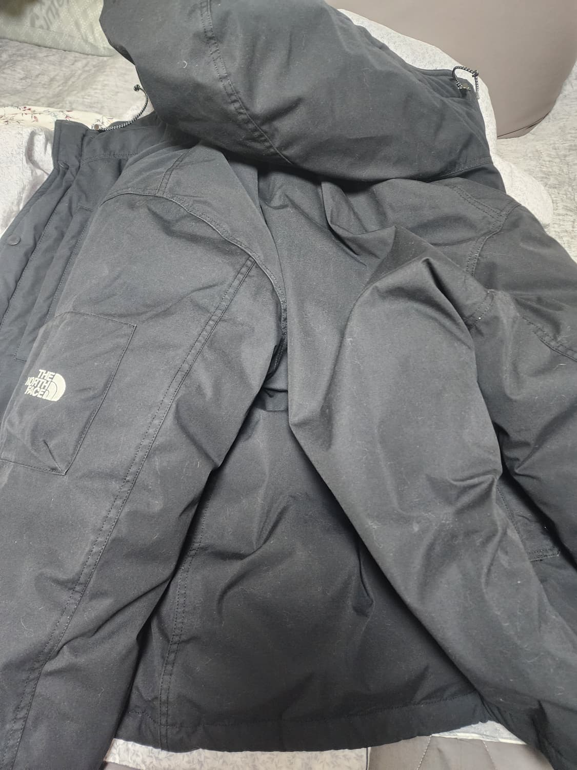 노스페이스 퍼플라벨 X 몽키타임 별주 숏 다운자켓 블랙 XXL 상품이미지7
