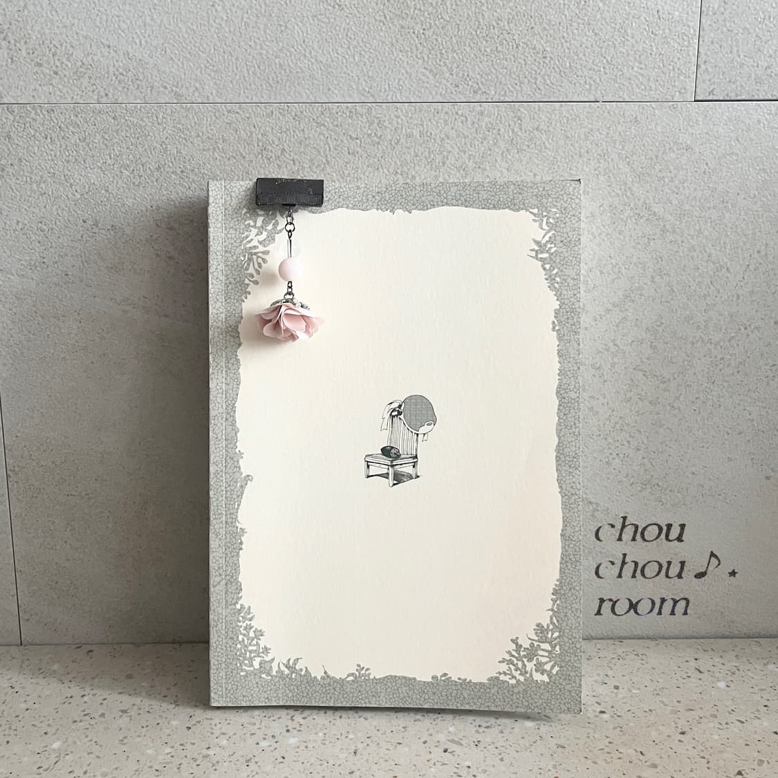 리본 펜던트 책갈피 ⊰pink flower⊱ bookmark 상품이미지4